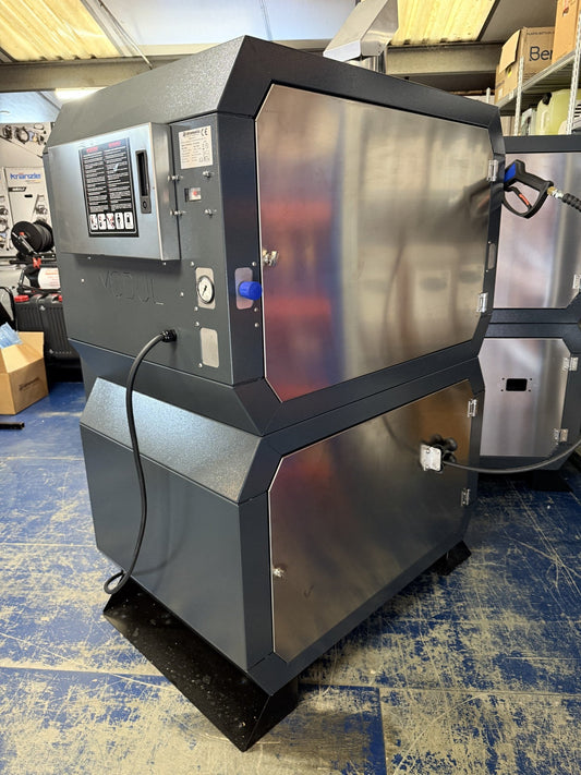 BOSS BOYS SD15200HR static hot water pressure washer 200 bar 15L/min diesel burner 3-phase industrial